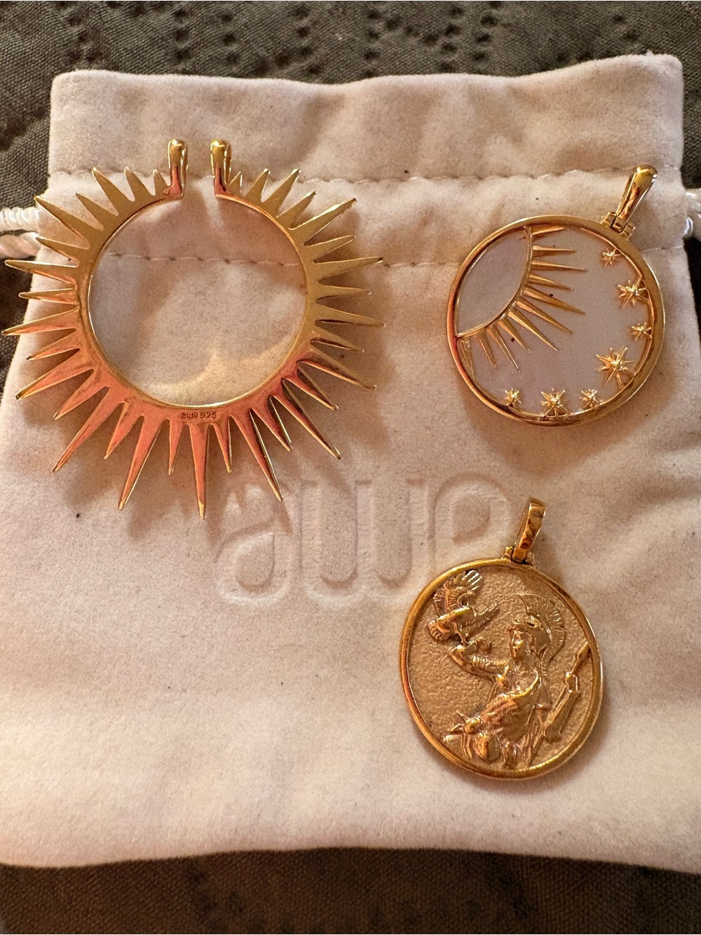 AWE Inspired Two Pendants and Halo